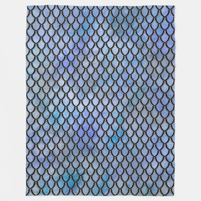 Couverture d'échelle de dragon de noir bleu (Devant)