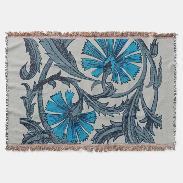 Couverture Décor de carreaux rustiques d'art floral antique b (Devant)