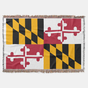 Couverture Décor Design du drapeau de l'État du Maryland