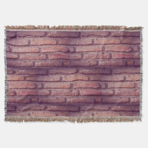 Couverture Décor rustique Motif vintage en brique