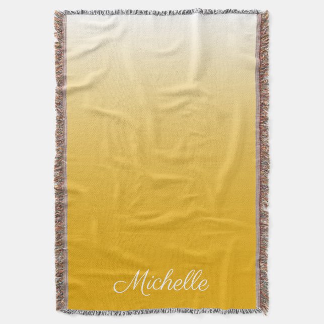 Couverture dégradé personnalisé ombre jaune (devant Vertical)