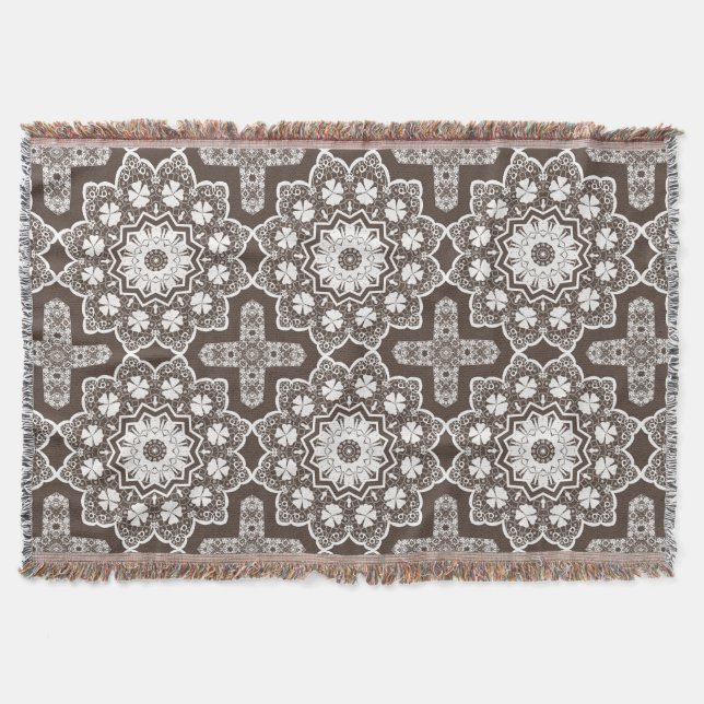 Couverture Dentelle blanche, dentelle (Devant)