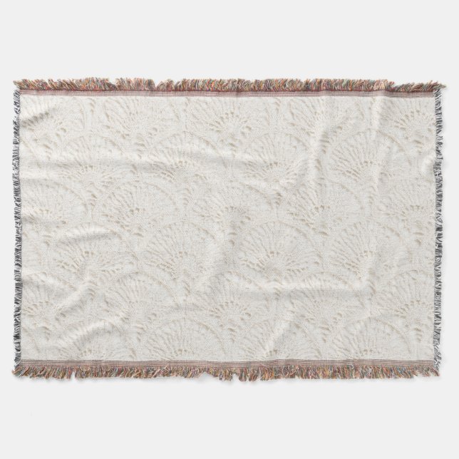 Couverture Dentelle fausse blanche crème (Devant)