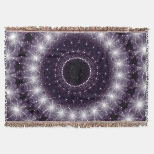 Couverture Dentelle ronde noire et blanche fantaisie (Devant)