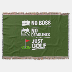 Couverture Départ à la retraite de golf sur fond de drapeau d