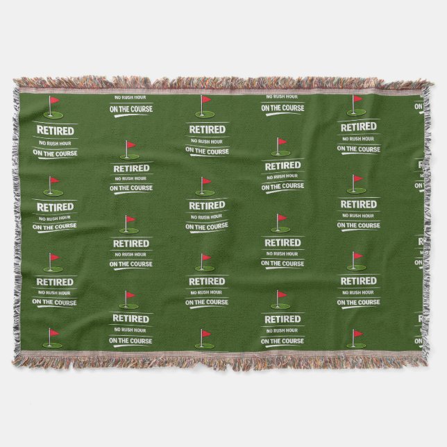 Couverture Départ à la retraite de golf sur fond de drapeau d (Devant)