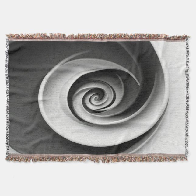 Couverture Design abstrait élégant en spirale noir et blanc,  (Devant)