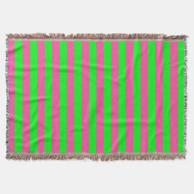 Couverture Design de bandes rose et verte (Devant)