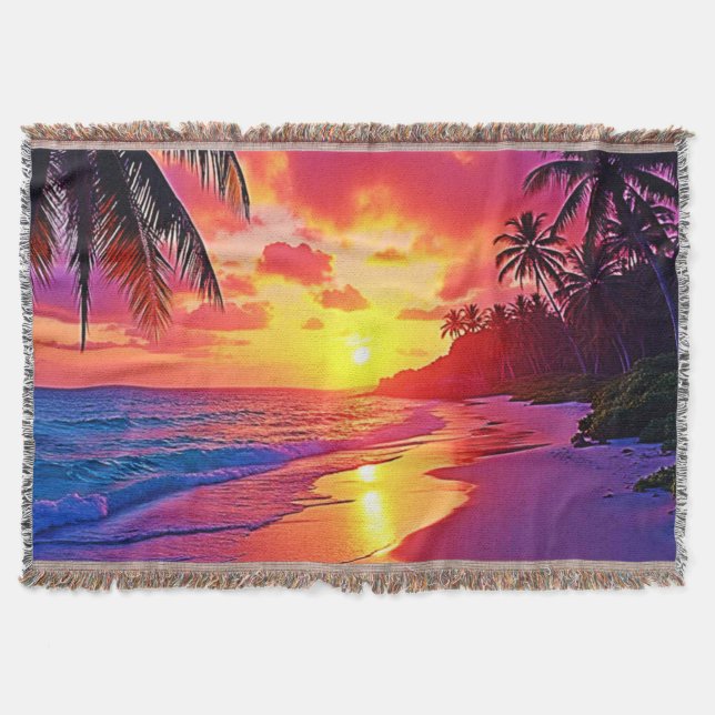 Couverture Design de rêve de plage Sunset Vibrant (Devant)
