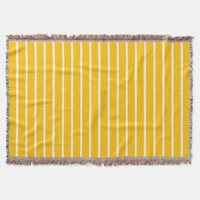 Couverture Design en rayures jaune et blanc (Devant)