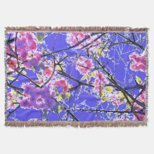 Couverture Design floral abstrait rose bleu