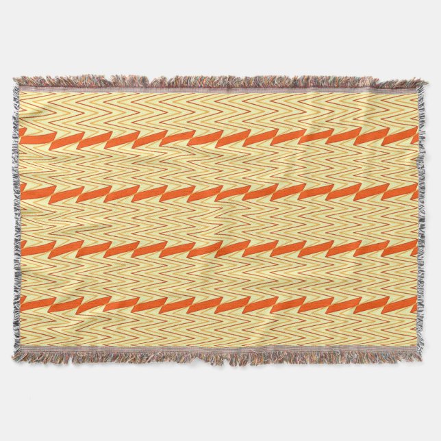 Couverture Design jaune clair et chevron rouille (Devant)
