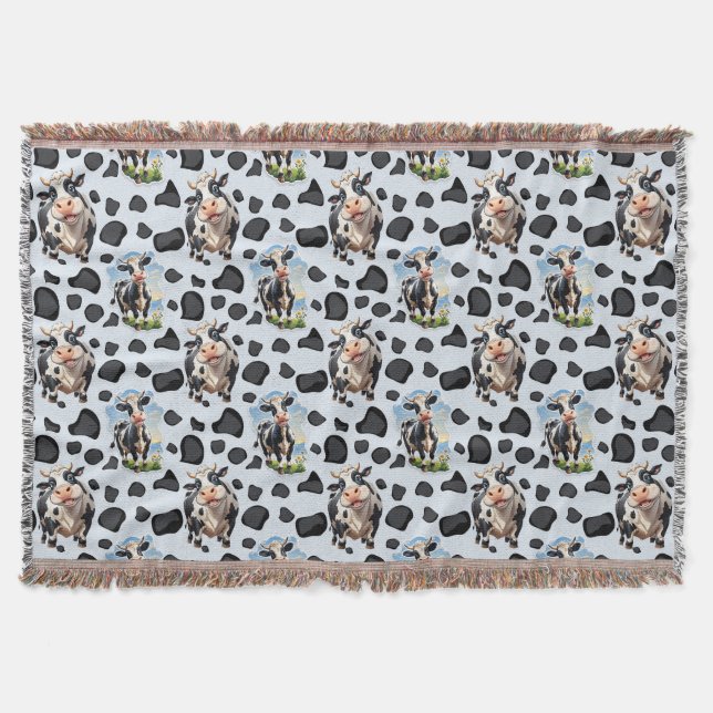 Couverture Design Motif animal de vache (Devant)