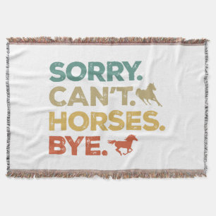 Couverture Désolé, pas de chevaux au revoir