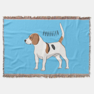 Couverture dessin animé de chien beagle