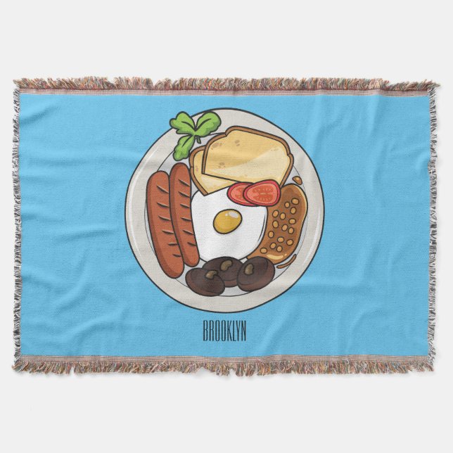 Couverture dessin animé du petit-déjeuner anglais (Devant)