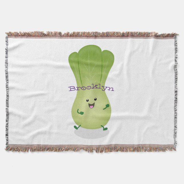 Couverture dessin animé mignon de bok choy (Devant)