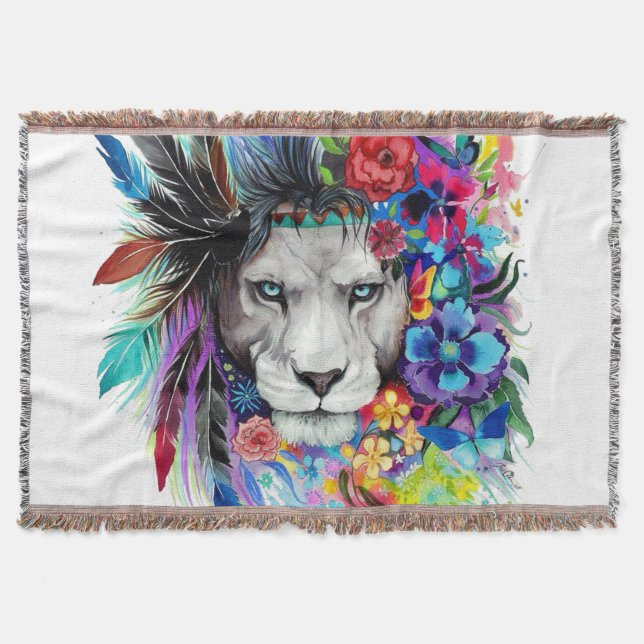 Couverture Dessin d'art tableau représentant le lion (Devant)