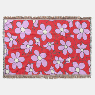 Couverture Dessin de conception rose et rouge