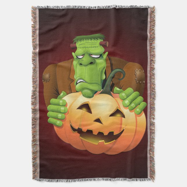 Couverture Dessin de Frankenstein Monster avec Citrouille (devant Vertical)