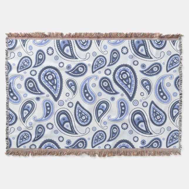 Couverture Dessin imprimé paisley floral complexe (Devant)