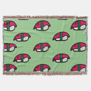 Couverture Dessin Kawaii Sushi, Riz au poisson et algues bull