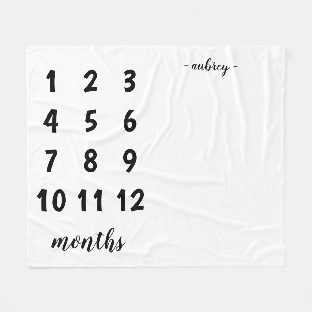 Couverture d'étape importante de bébé (Devant (Horizontal))