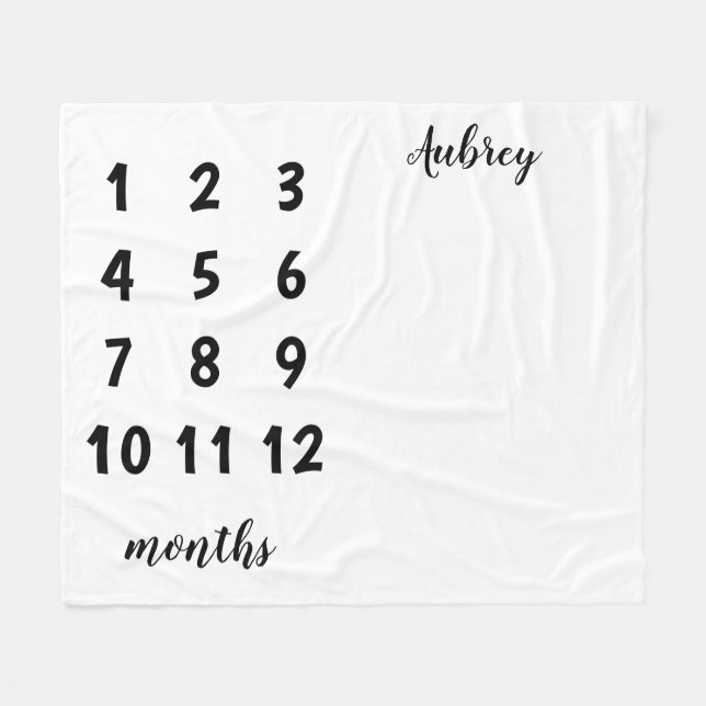 Couverture d'étape importante de bébé (Devant (Horizontal))