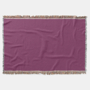 Couverture Diagonale rose chaud et noire