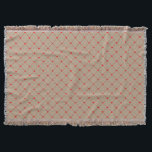 Couverture Diamond Shaped Red Heart & Line Art<br><div class="desc">This design feestbright red hearts almost connected by diagonal red making a diamond shape, or a square rotated 45 degrees. A simple pattern and theme that doesn't scream romance from the highest mountain, perfectly acceptable as a gift to friends and family as well as in the workplace. Feel free to...</div>