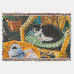 Couverture Dimanche matin   Peinture confortable pour chat et