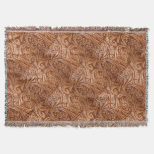 Couverture d'impression en cuir occidental