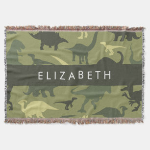 Couverture Dinosaure Motif, Dinosaur Silhouette, Votre Nom