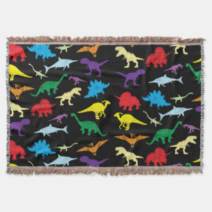 Couverture Dinosaures colorés Aquarelle Enfants Motif