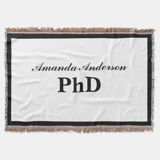 Couverture Diplôme de doctorat Nom personnalisé (Devant)