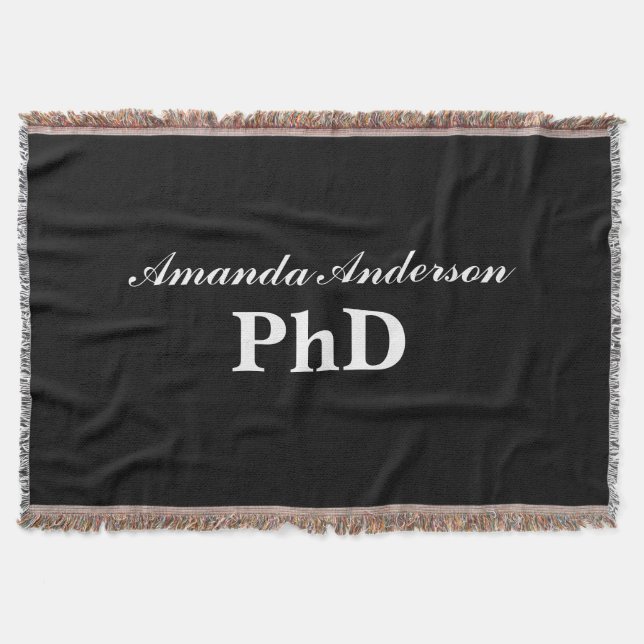 Couverture Diplôme de doctorat Nom personnalisé (Devant)