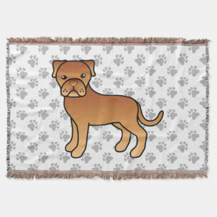 Couverture Dogue De Bordeaux Chien De Dessin Animé Mignon