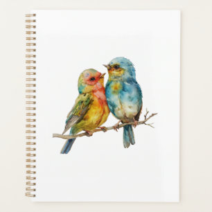 Couverture d'oiseaux du planificateur