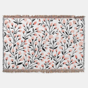 Couverture Doodle Flowers : Coral Floral sans joint.