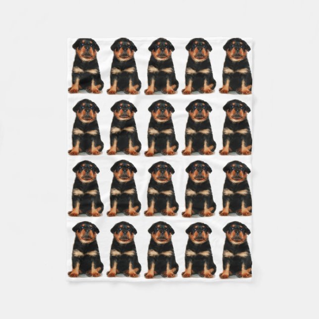 Couverture d'ouatine de chiot de rottweiler (Devant)