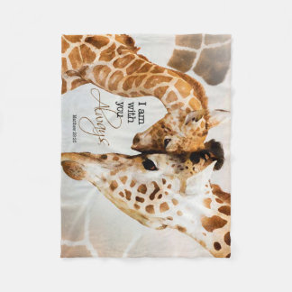 Couverture d'ouatine de girafe