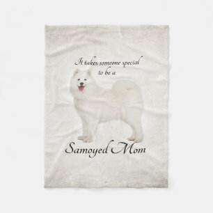 Couverture d'ouatine de maman de Samoyed