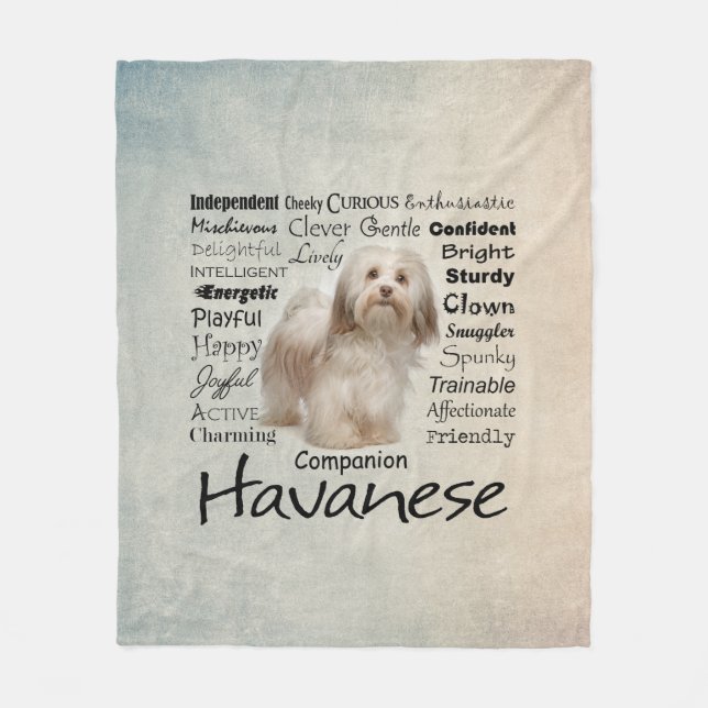 Couverture d'ouatine de traits de Havanese (Devant)
