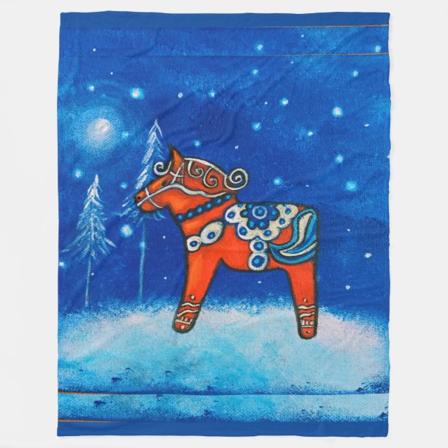 Couverture d'ouatine du cheval II de Dala (Devant)