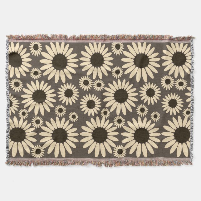 Couverture Douce Florale Impératrice Marron Impératrice (Devant)