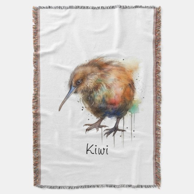 Couverture Douce Kiwi, personnalisé (devant Vertical)