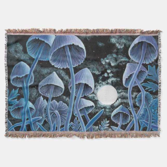 Couverture Douze champignons magiques à pleine lune (Devant)