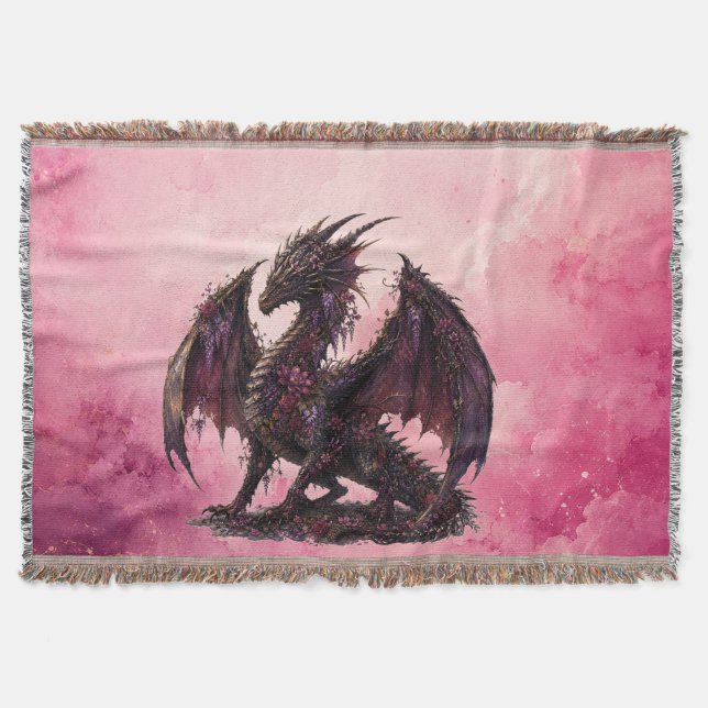 Couverture Dragon Fleur | Dragon Fantastique Botanique (Devant)