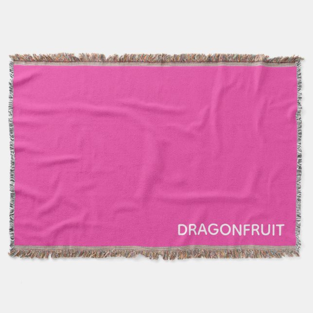 Couverture Dragonfruit pink color (Devant)