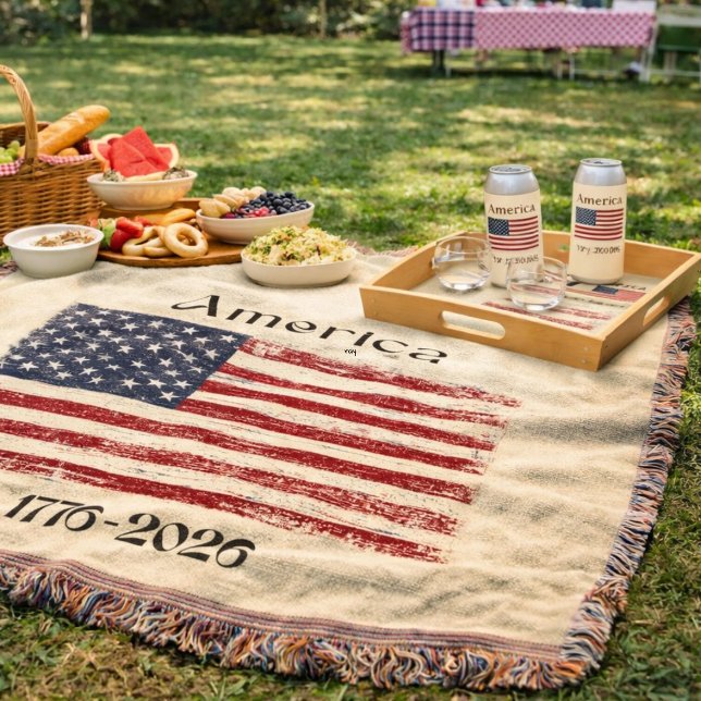 Couverture Drapeau américain 1776 à 2026 États-Unis 250e anni (Créateur téléchargé)